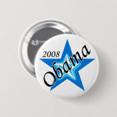 Obama Blue Star Button (Voorkant /achterkant)