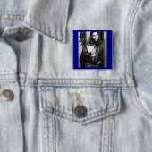 obama, BO'08 Vierkante Button 5,1 Cm (In situ)