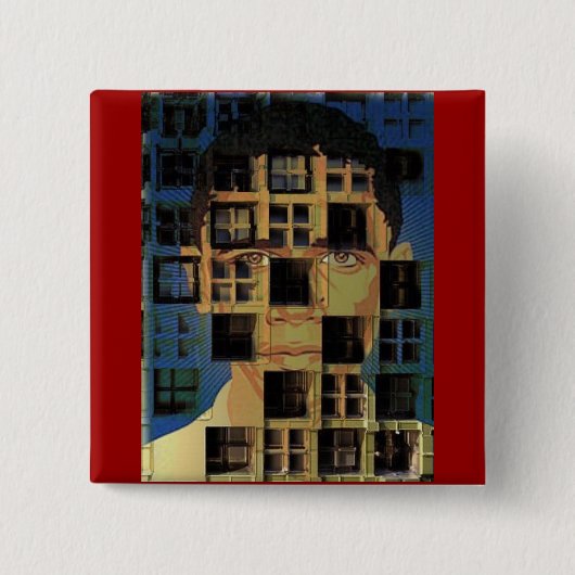 Obama Borg Square Button (Voorkant)