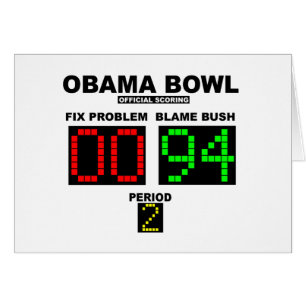 Obama Bowl - Officiële scores