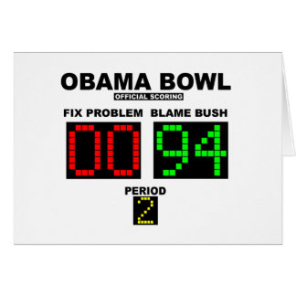 Obama Bowl - Officiële scores