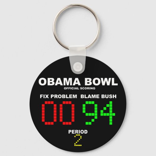 Obama Bowl - Officiële scores Sleutelhanger (Voorkant)