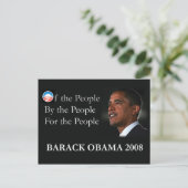 Obama Briefkaart (Staand voorkant)