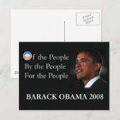 Obama Briefkaart (Voorkant / Achterkant)