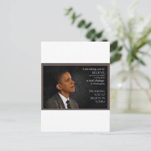 Obama Briefkaart (Staand voorkant)