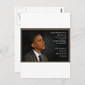 Obama Briefkaart (Voorkant / Achterkant)