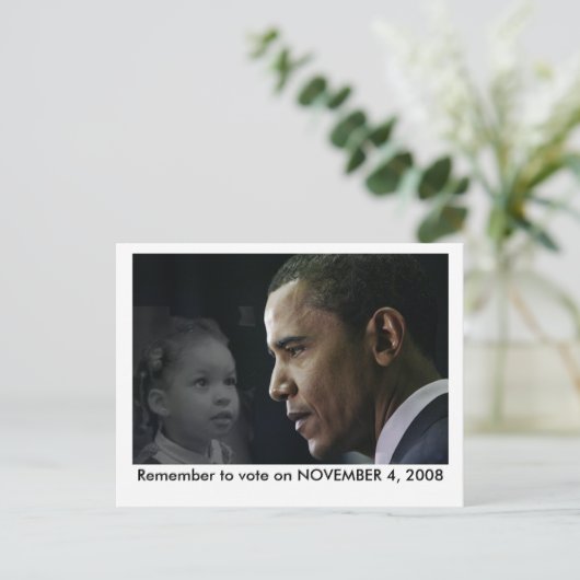 Obama Briefkaart - Ashley (Staand voorkant)