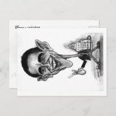 Obama Briefkaart-karikatuur Briefkaart (Voorkant / Achterkant)
