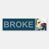 Obama: Broke Bumpersticker (Voorkant)