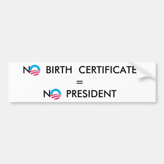 OBAMA BUMPERSTICKER (Voorkant)