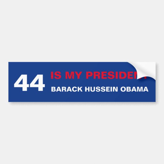 Obama Bumpersticker (Voorkant)