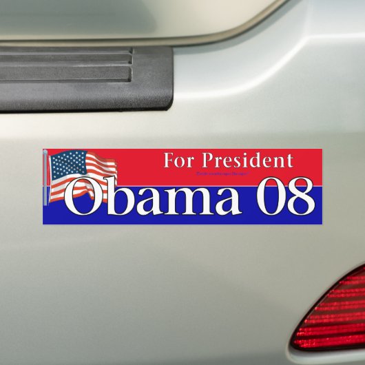 Obama Bumpersticker (Op auto)