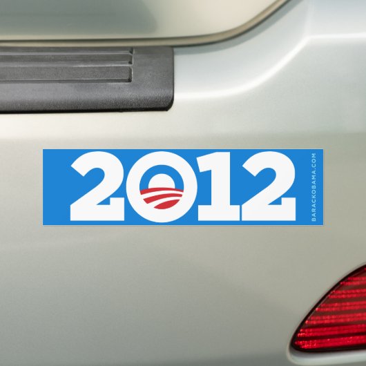 Obama Bumpersticker 2012 (Op auto)