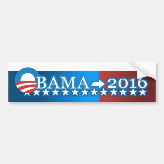 Obama -> Bumpersticker 2016 (Voorkant)
