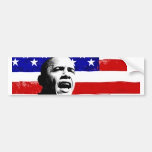 OBAMA-BUMPERSTICKER BUMPERSTICKER (Voorkant)