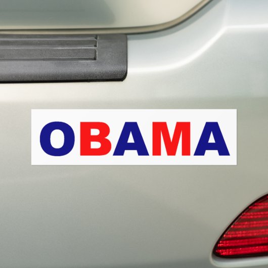 OBAMA-Bumpersticker Bumpersticker (Op auto)