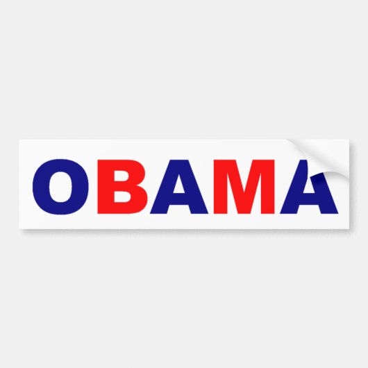 OBAMA-Bumpersticker Bumpersticker (Voorkant)
