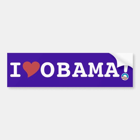 OBAMA-BUMPERSTICKER BUMPERSTICKER (Voorkant)