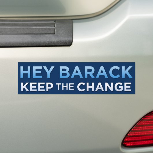 Obama-Bumpersticker 'Hou de verandering' Bumpersticker (Op auto)