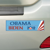 Obama - Bumpersticker van Biden 2012 (Op auto)