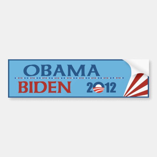 Obama - Bumpersticker van Biden 2012 (Voorkant)