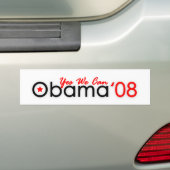 Obama-bumperstickers Bumpersticker (Op auto)