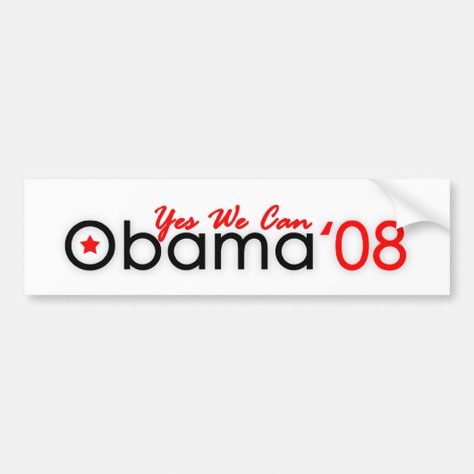 Obama-bumperstickers Bumpersticker (Voorkant)