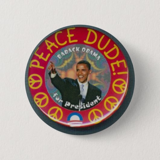 OBAMA-BUTTON RONDE BUTTON 5,7 CM (Voorkant)