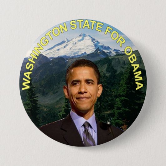 OBAMA-BUTTON RONDE BUTTON 7,6 CM (Voorkant)