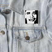 OBAMA-BUTTON VIERKANTE BUTTON 5,1 CM (In situ)