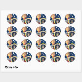 Obama cadeaus 3 ronde sticker (Vel)