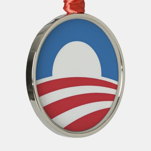 Obama campagne kerstornament metalen ornament (Rechts)