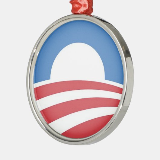 Obama campagne kerstornament metalen ornament (Links)