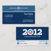 Obama Campaign Networking Card Visitekaartje (Voorkant / Achterkant)