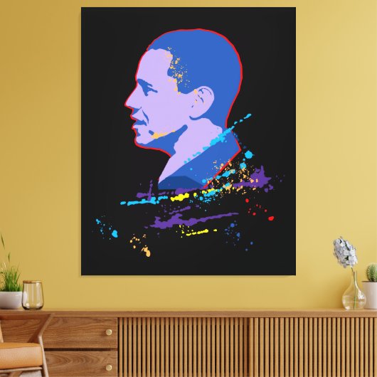 Obama Canvas Afdruk (Insitu (Woonkamer))