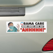 Obama Care - Buigen en zeggen AHHHH Bumpersticker (Op auto)