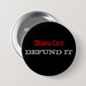 Obama Care Defund it Ronde Button 7,6 Cm (Voorkant /achterkant)