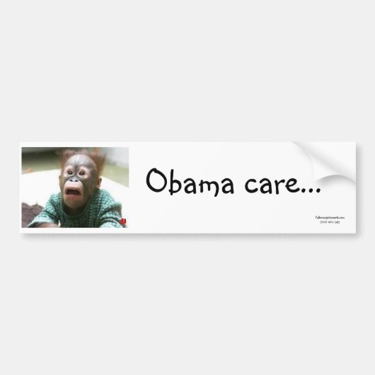 Obama care II Bumpersticker (Voorkant)