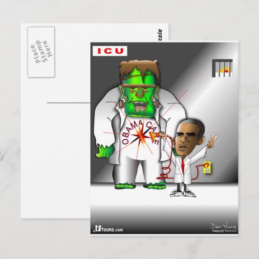 Obama Care op de IC Briefkaart (Voorkant / Achterkant)