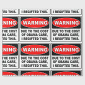 OBAMA CARE REGIFT CADEAUPAPIER (Vlak)