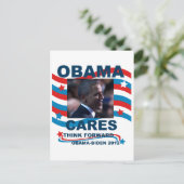 Obama Cares Briefkaart (Staand voorkant)