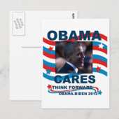 Obama Cares Briefkaart (Voorkant / Achterkant)