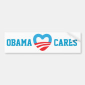 Obama Cares Bumpersticker (Voorkant)