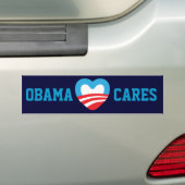 Obama Cares Bumpersticker (Op auto)