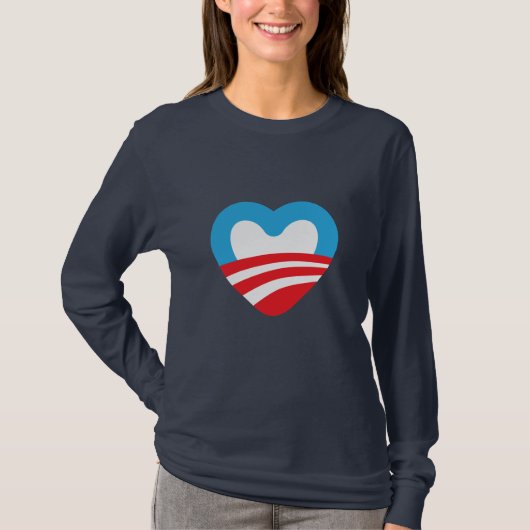 Obama Cares T-shirt (Voorkant)
