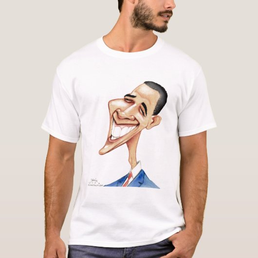 Obama Cartoon T-Shirt (Voorkant)