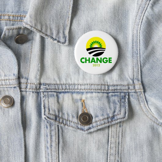 Obama Change 2012 Button (In situ)