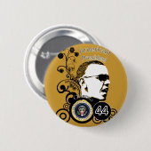 Obama Change BackGround Color Ronde Button 5,7 Cm (Voorkant /achterkant)