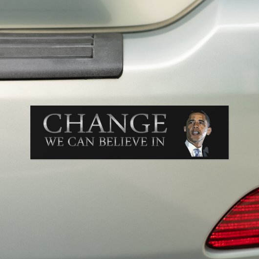 Obama Change Bumpersticker (Op auto)