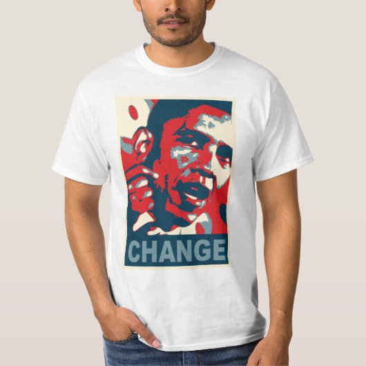 Obama Change, Jesus Unchange T-shirt (Voorkant)